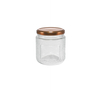 Brown Stainless Steel Lid with Embossed High Borosilicate Glass Storage Tank YD-STJ-179