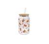 Flower-patterned Paper with Straws, Glass Water Cup YD-CUP-149