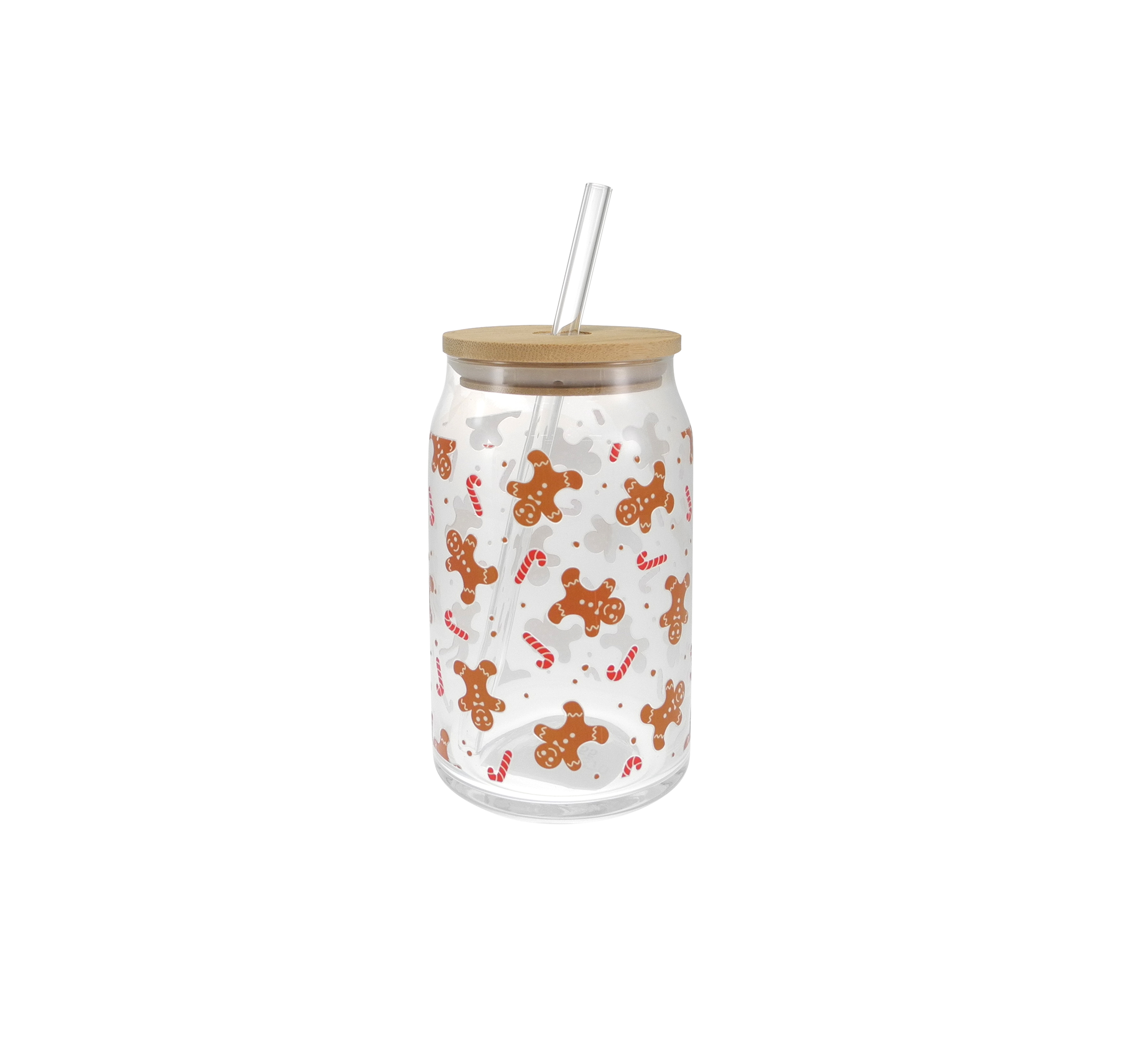 Flower-patterned Paper with Straws, Glass Water Cup YD-CUP-149