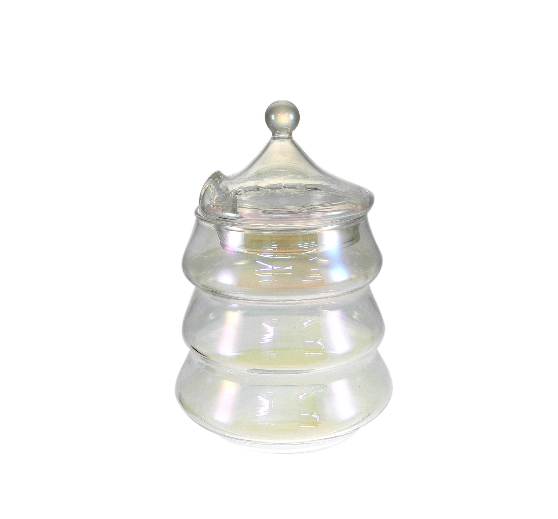 Christmas Santa Claus Themed Alien-shaped Borosilicate Glass Cup YD-CPU-131