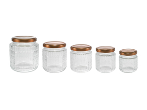 Brown Stainless Steel Lid with High Borosilicate Glass Storage Tank YD-SYJ-177