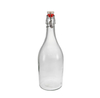 Cylindrical Relief Glass Stopper Bottle YD-BOT-035