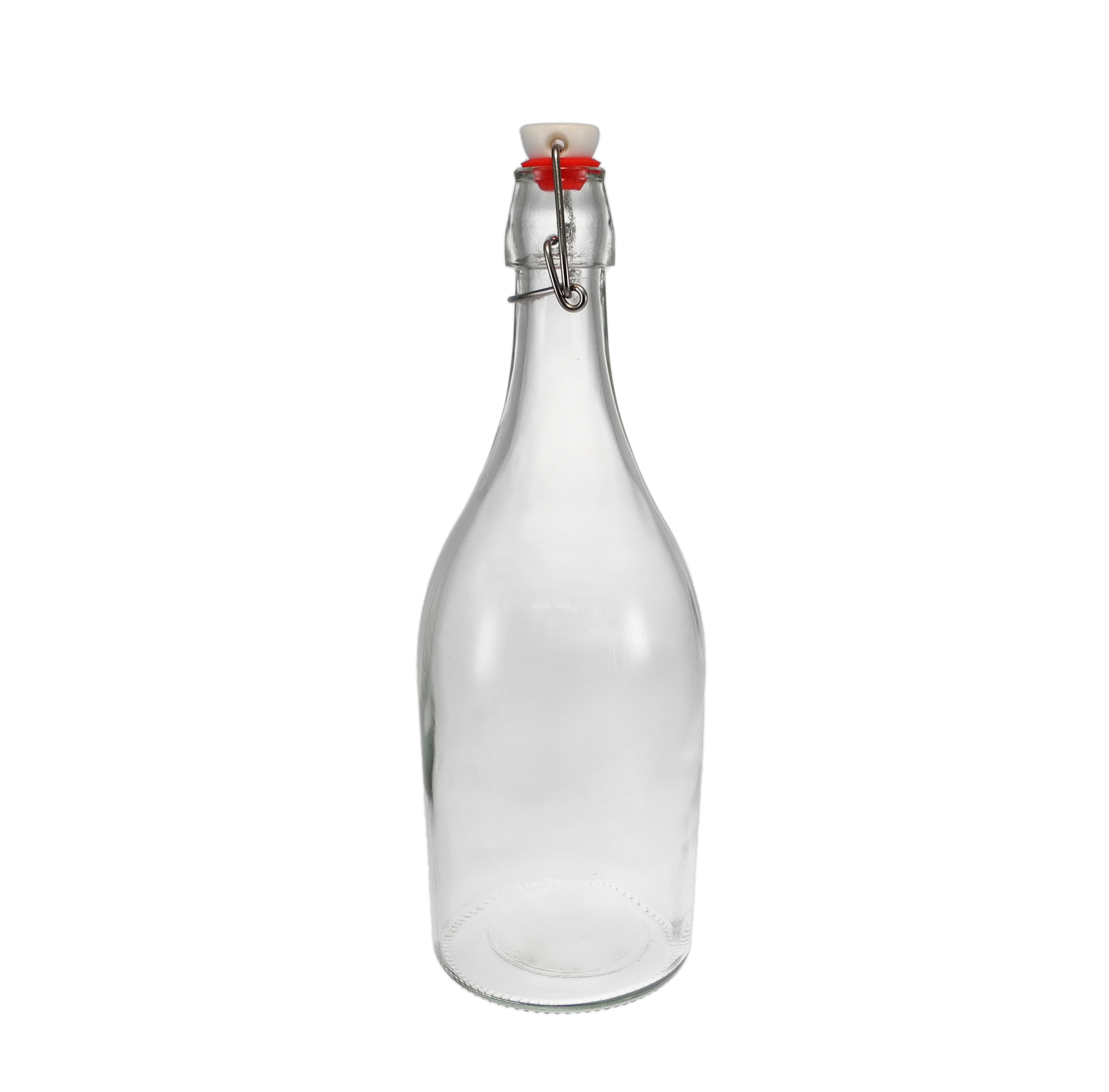 Cylindrical Relief Glass Stopper Bottle YD-BOT-035