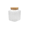 External Relief High Borosilicate Glass Storage Jar YD-STJ-074