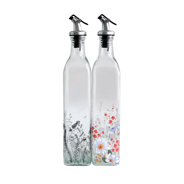 Flower Sticker Oil Bottle YD-OVB-022