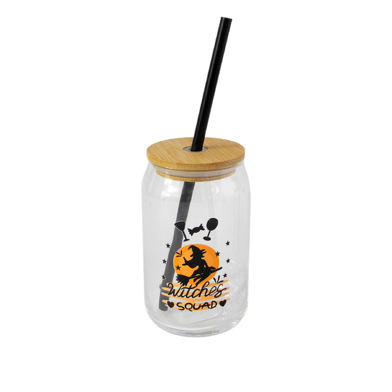 Halloween Pattern Sippy Cup (Wooden Cover) YD-CUP-056