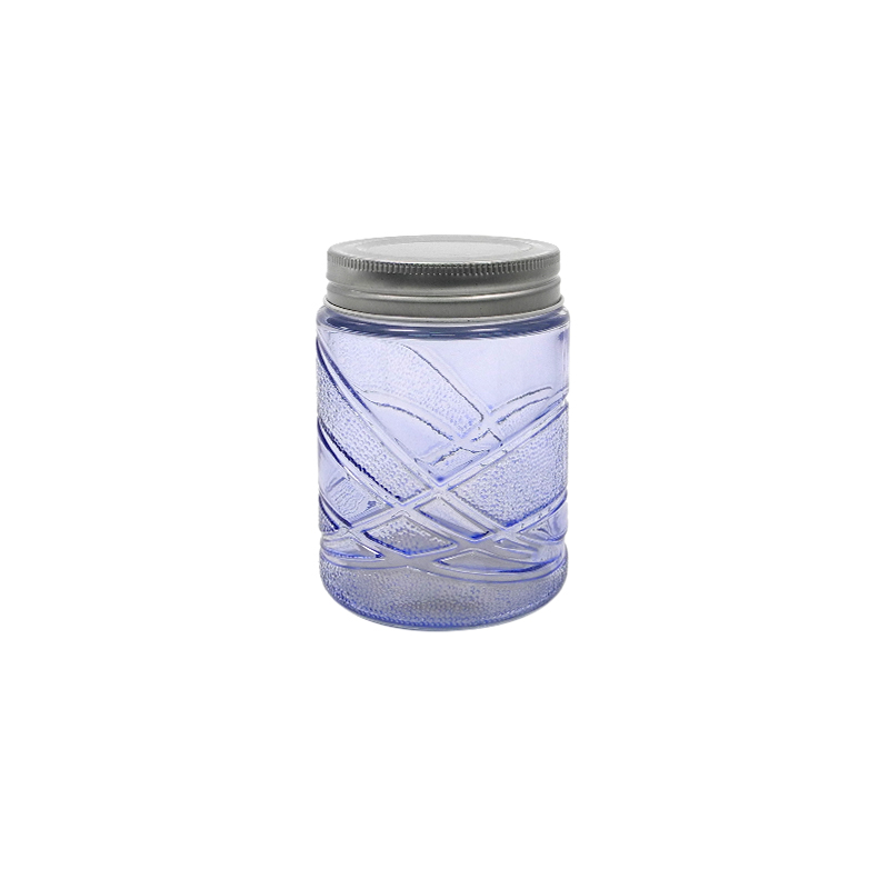 Line Spray-painted Glass Storage Jar YD-SYJ-048