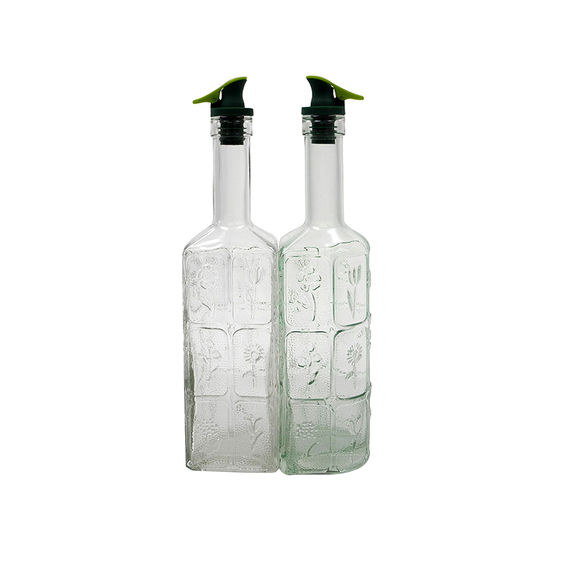 Green Grouped Glass Oil Bottles YD-OVB-031