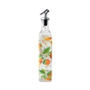 Patterned Transparent Glass Oil Bottle YD-OVB-033