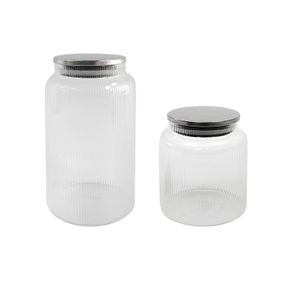Silver-lipped Striped Storage Jar YD-STJ-071