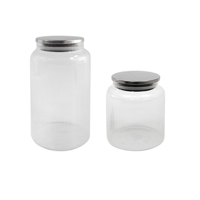 Silver-lipped Striped Storage Jar YD-STJ-071