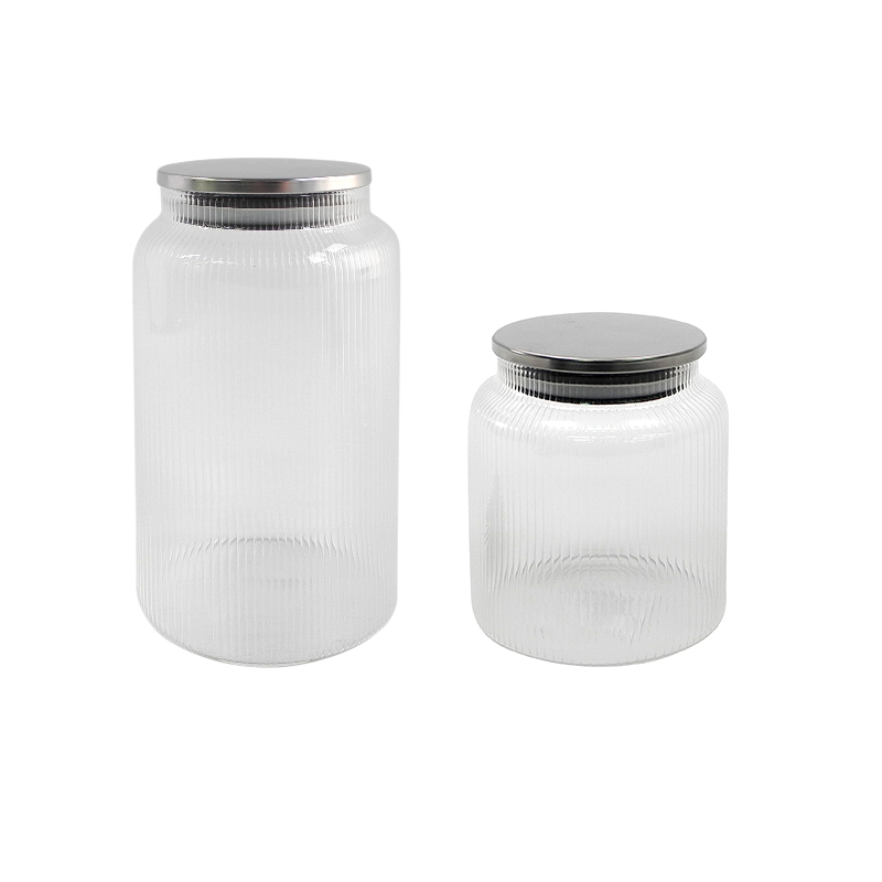 Silver-lipped Striped Storage Jar YD-STJ-071
