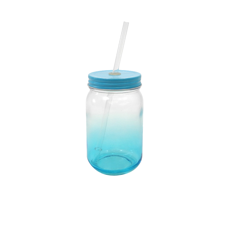 Painted Glass Straw Cup YD-CUP-076