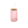 Textured Spray-colored Glass Straw Cup YD-CUP-082