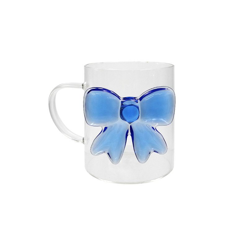 Three-dimensional Bow Glass Cup YD-CUP-087