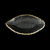 Leaf-shaped Gold-painted Hot Bending Plate YD-HBP-010