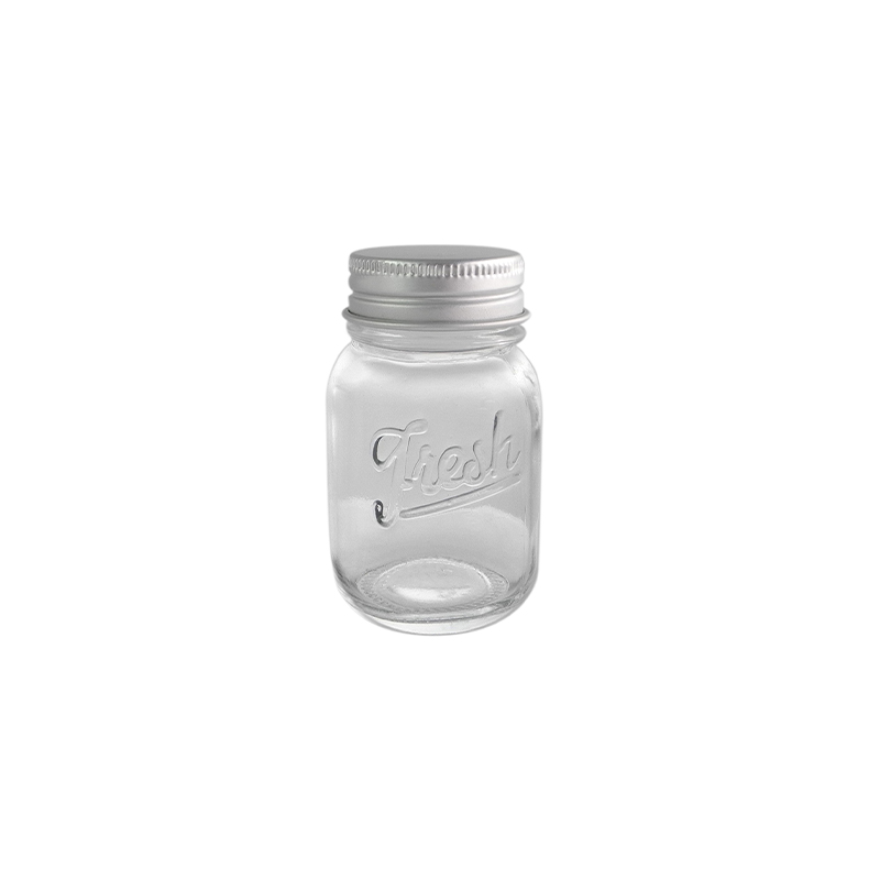 Embossed Glass Storage Jar YD-STJ-036