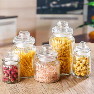 Stripe Glass Storage Jar YD-STJ-016