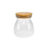 Polished Wooden Lid with High Borosilicate Glass Storage Jar YD-STJ-103