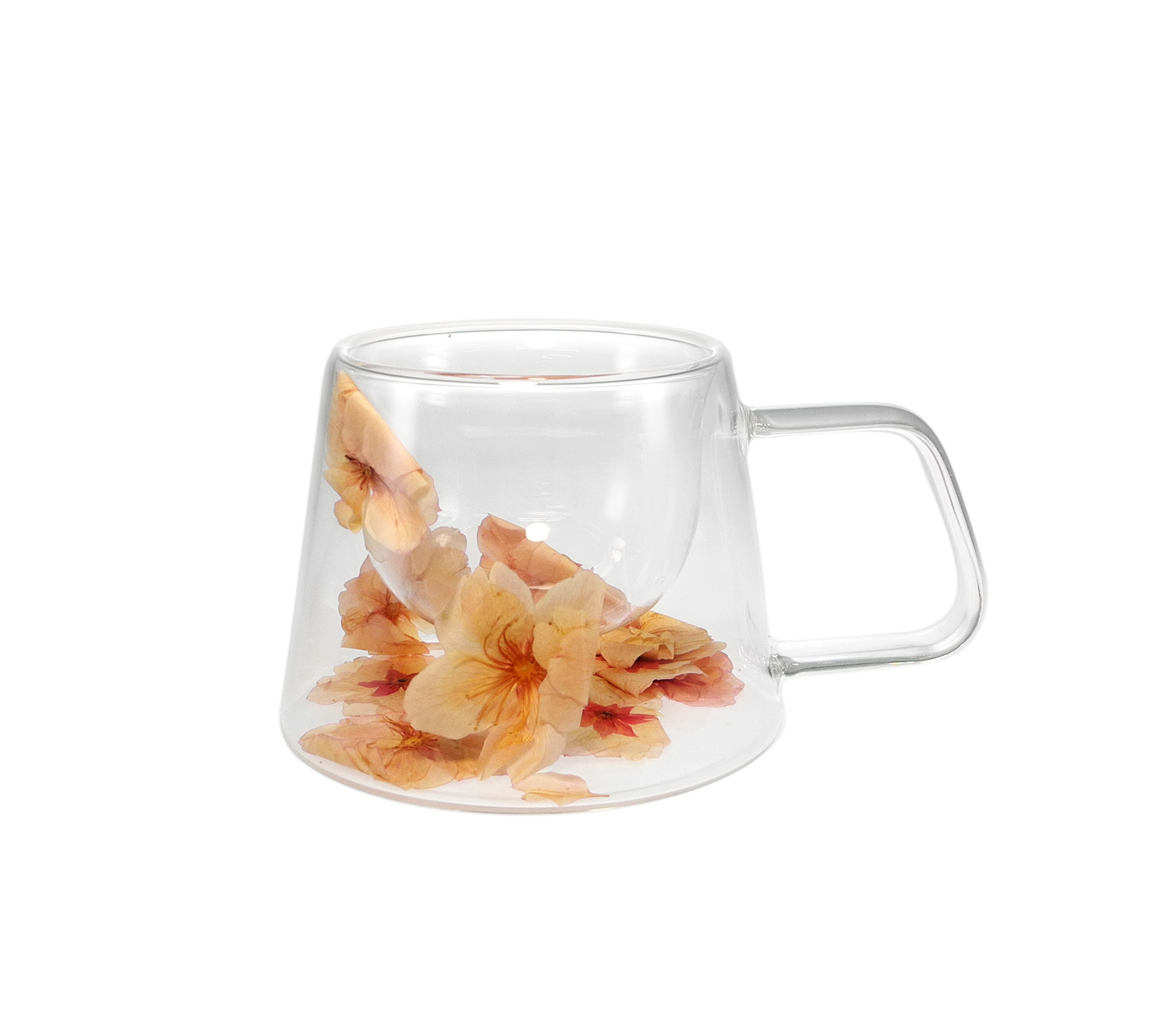 Double-layer High-boron-silica Glass Flower Vase YD-CPU-115