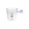 Glass Cup with Interior Decorations And Handle, Made of High Borosilicate Glass YD-CPU-101