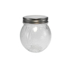 Relief-patterned Stainless Steel Lid, Round High Borosilicate Glass Storage Tank YD-STJ-144