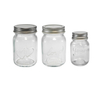 Silver Stainless Steel Lid with Embossed Patterns, High Borosilicate Glass Storage Jar YD-STJ-155