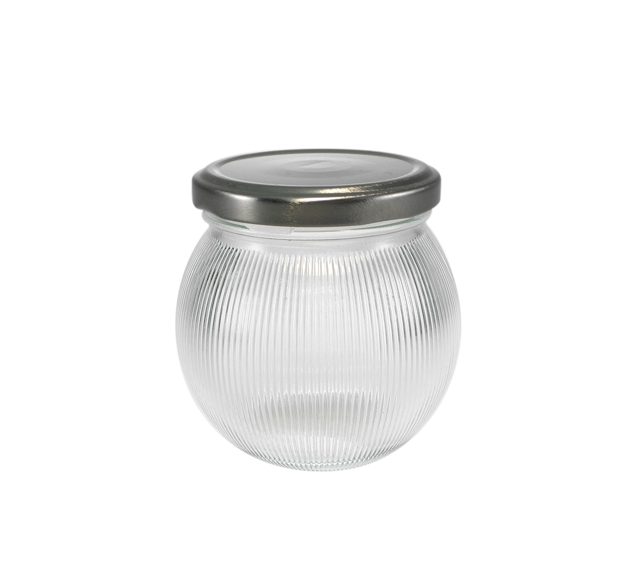 Vertical Striped Stainless Steel Lid for High Borosilicate Glass Storage Tank YD-STJ-146