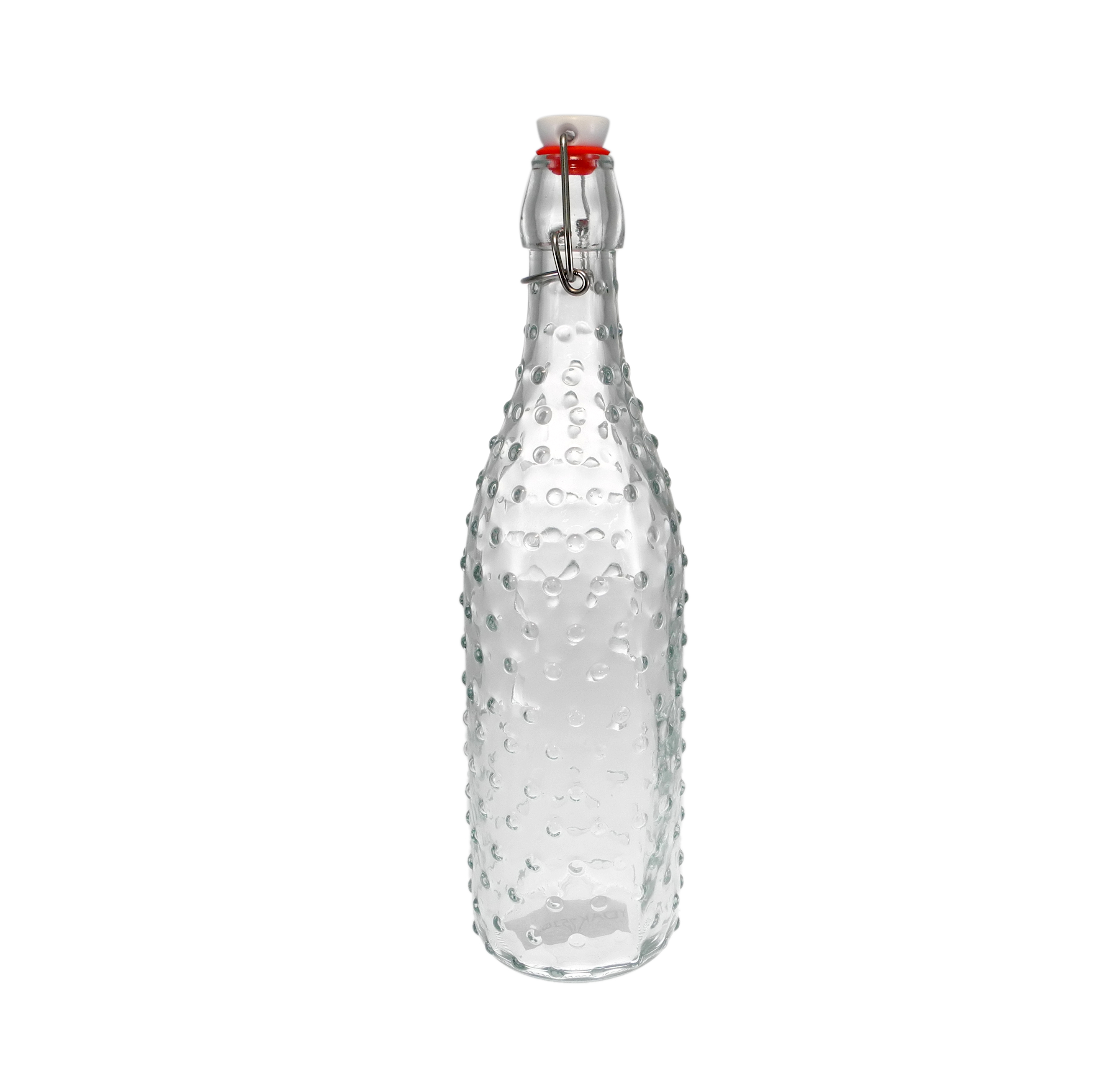 External Relief Glass Clasp Bottle YD-BOT-038