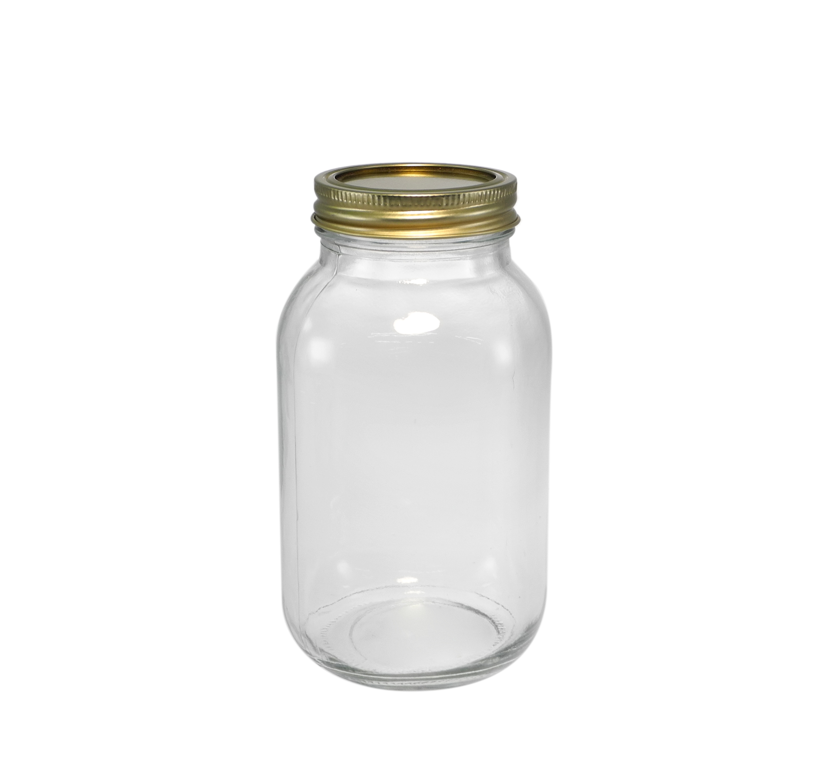 Polished Cylindrical High-boron-silica Glass Storage Jar YD-STJ-125