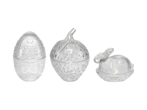 Egg, Strawberry, Rabbit-shaped Borosilicate Glass Storage Jar YD-STJ-175