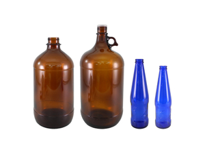 Dark Brown And Blue Glass Bottles YD-BOT-034