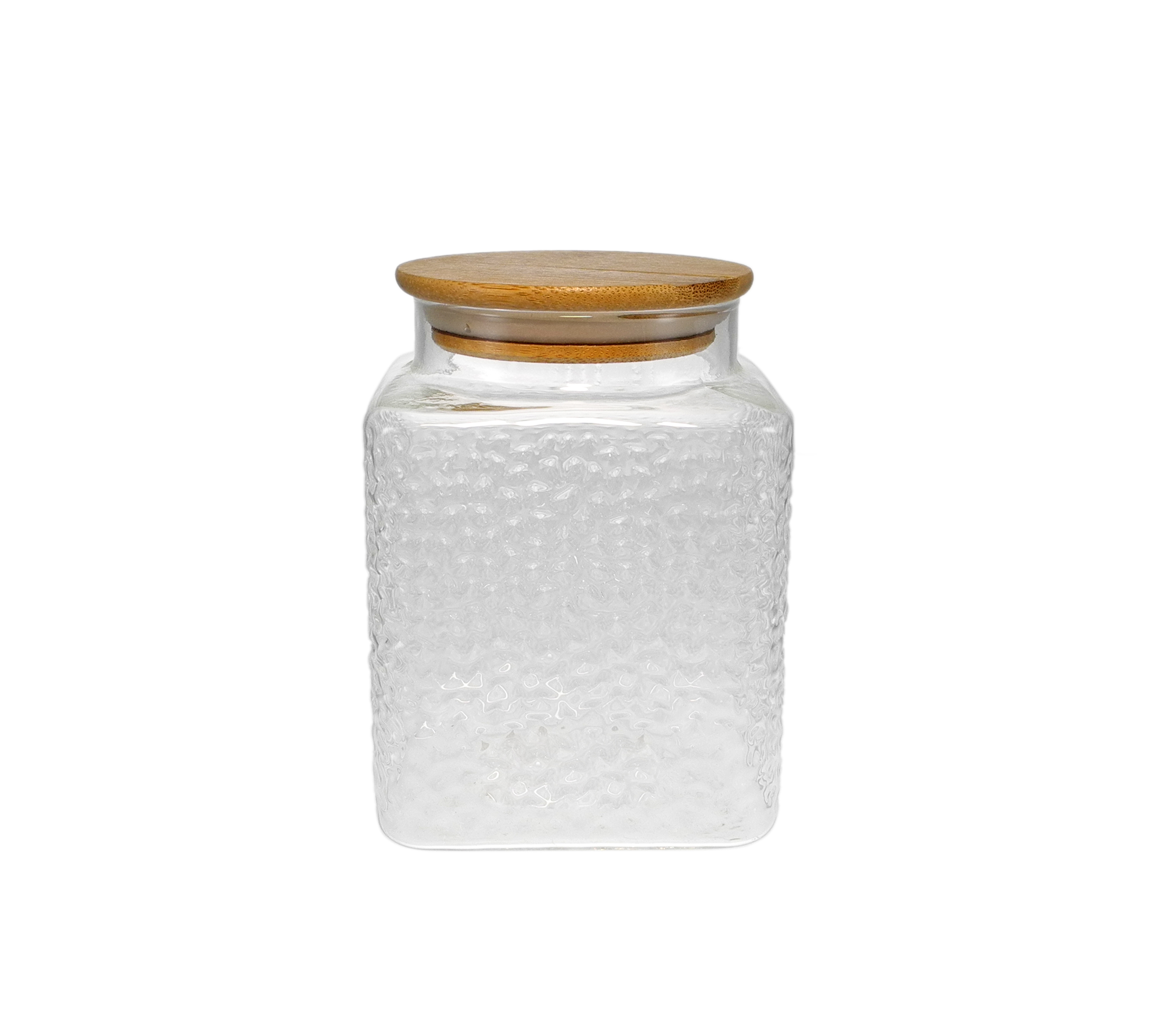 Dot-relief High Borosilicate Glass Storage Jar YD-STJ-086