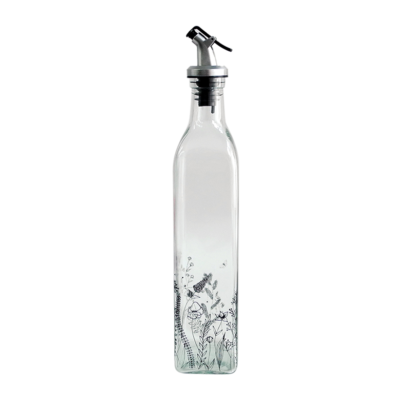 Flower Sticker Oil Bottle YD-OVB-022