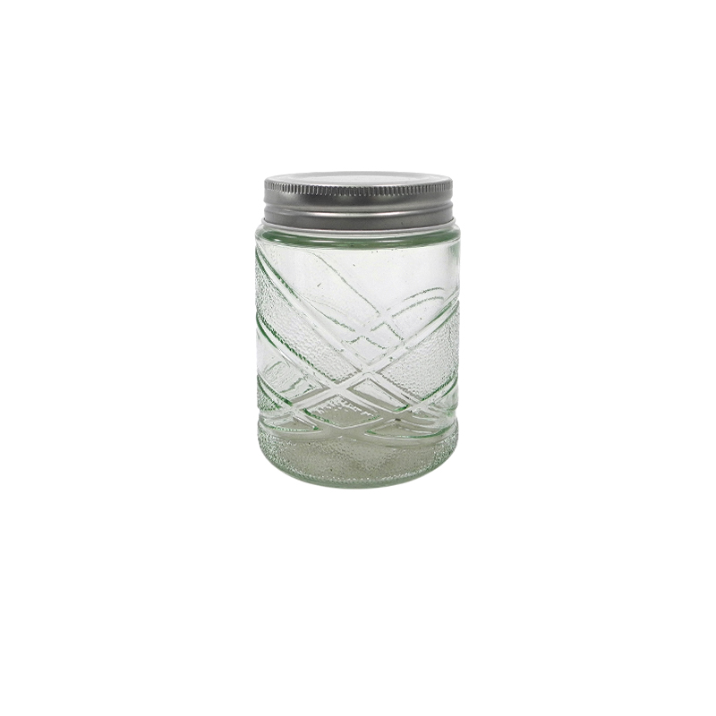 Line Spray-painted Glass Storage Jar YD-SYJ-048