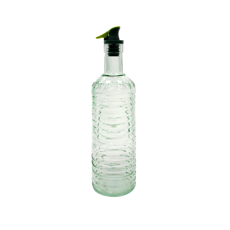 Textured Green Glass Oil Bottle YD-OVB-030