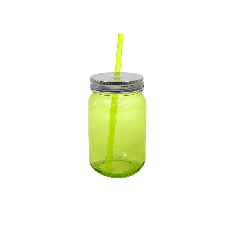 Painted Glass Straw Cup YD-CUP-076