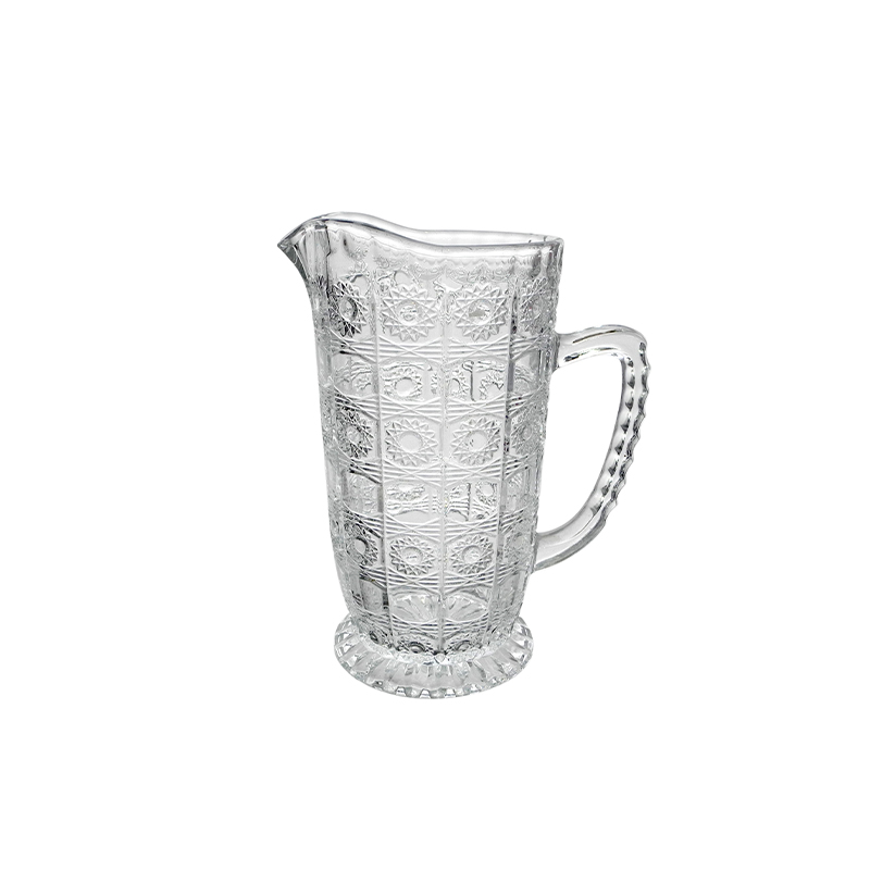 Embossed Pattern Glass Kettle Combination YD-CUP-049