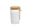 Rectangular Wooden-covered Glass Storage Jar with A Spoon And Made of High Borosilicate Glass YD-STJ-099