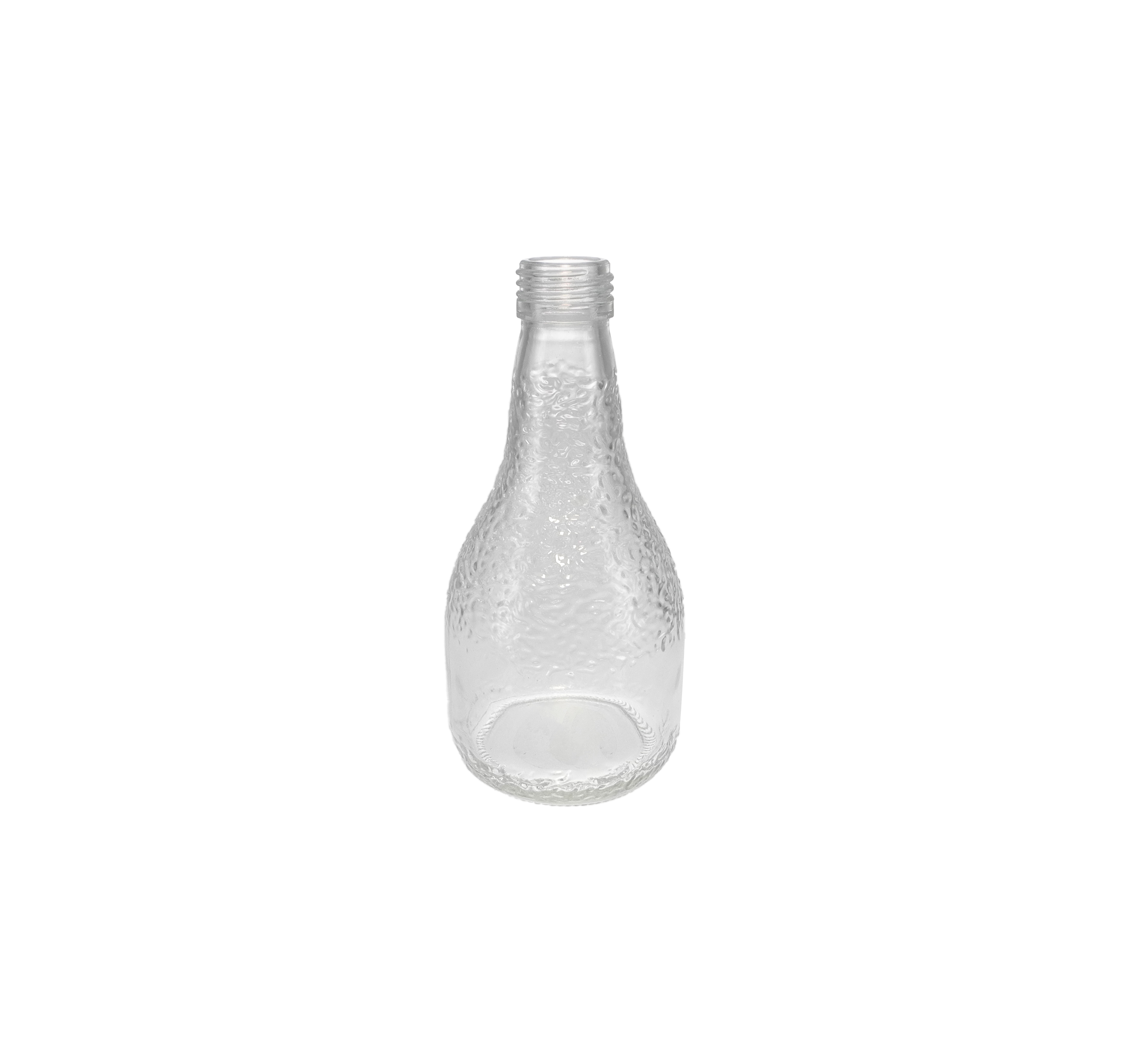 Small-mouthed Engraved-patterned Glass Bottle YD-BOT-024