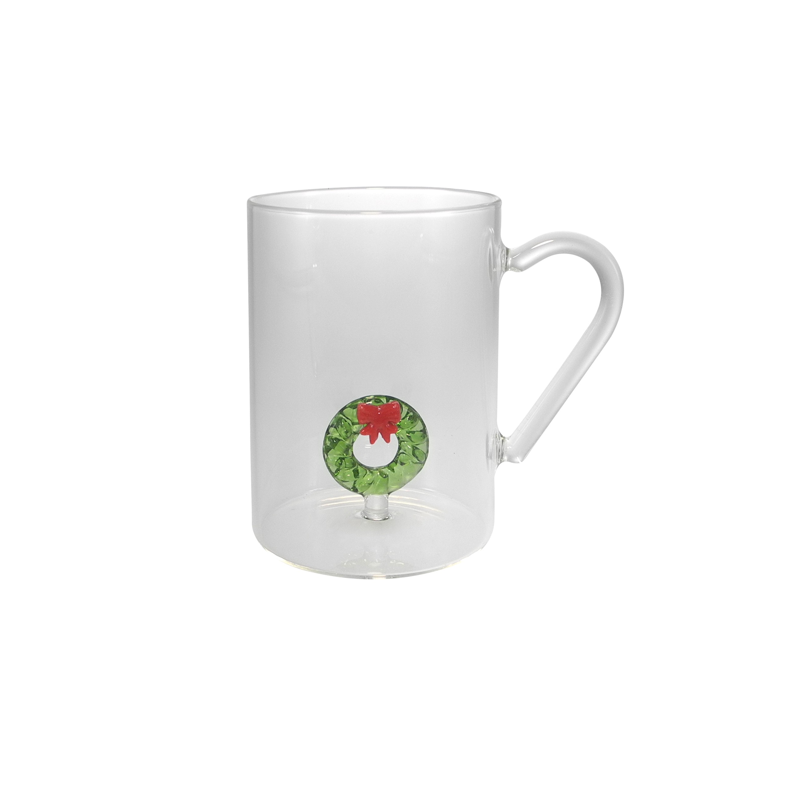 Cylindrical Glass Cup with Handle Made of High Borosilicate Glass YD-CPU-97