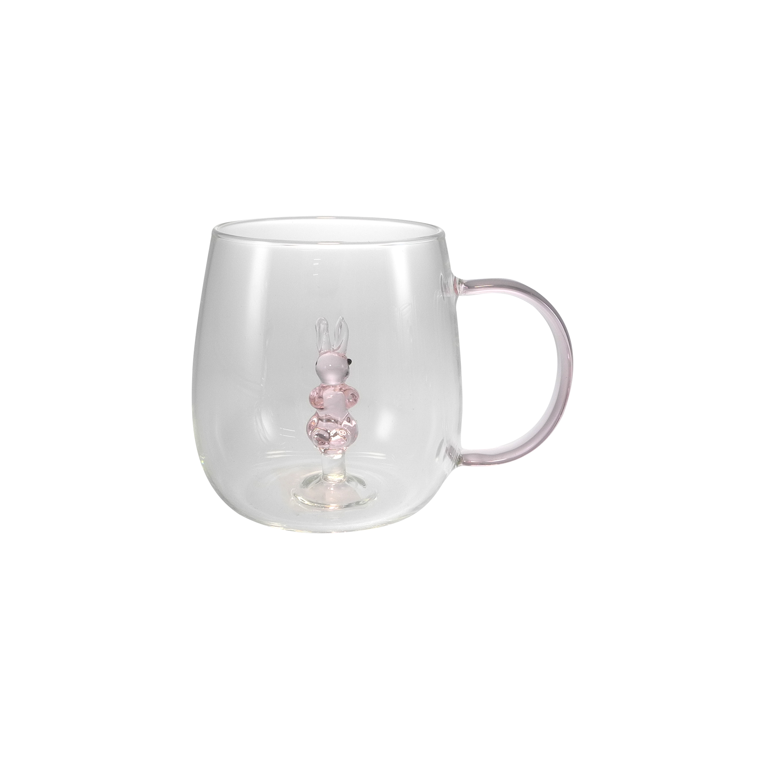 Glass Cup with Handle Made of High Borosilicate Glass YD-CPU-096