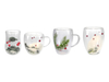 Double-layer High-borosilicate Glass Cup with Winter-themed Ornaments inside YD-CPU-100