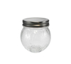 Relief-patterned Stainless Steel Lid, Round High Borosilicate Glass Storage Tank YD-STJ-144