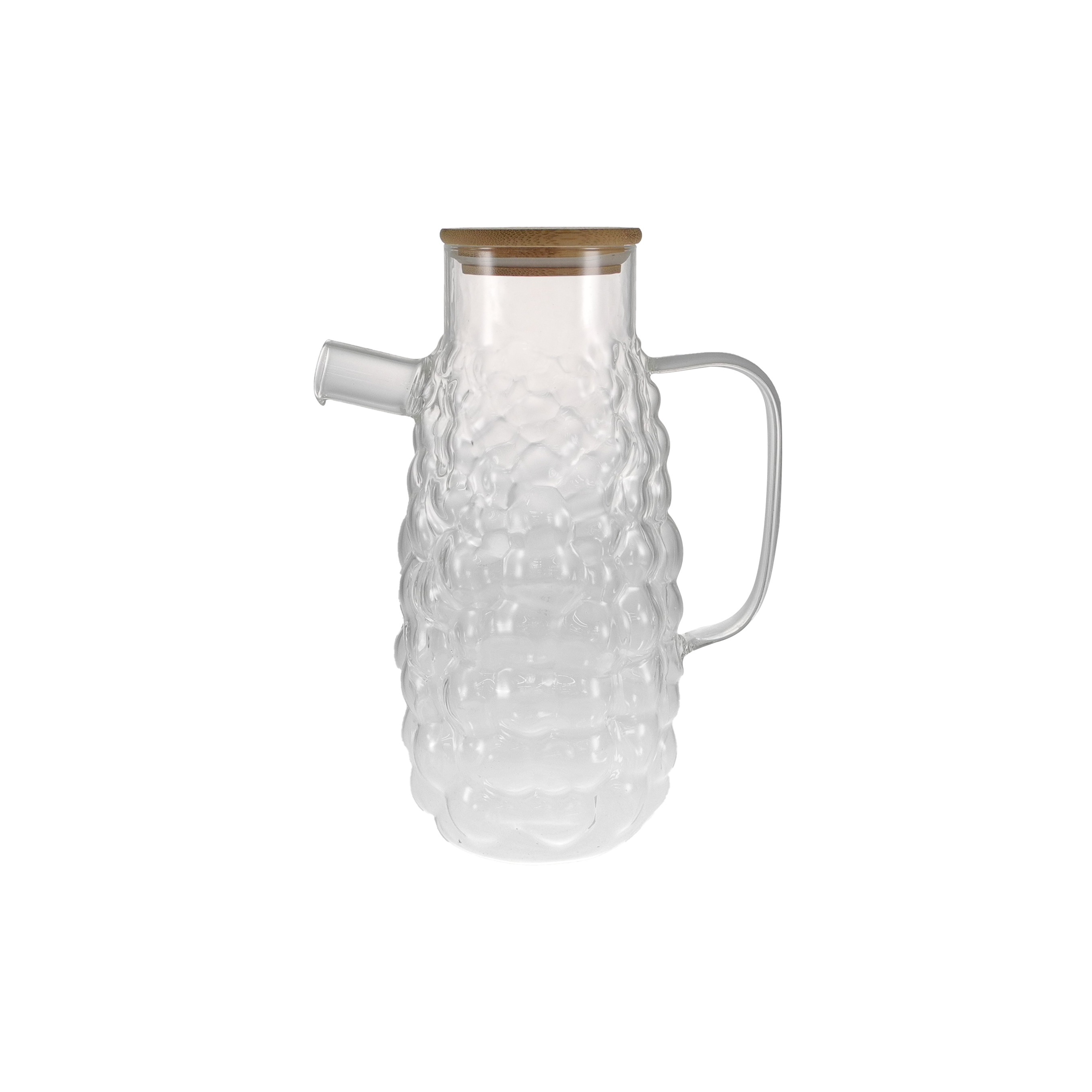 Relief-patterned High Borosilicate Glass Kettle YD-KEL-004