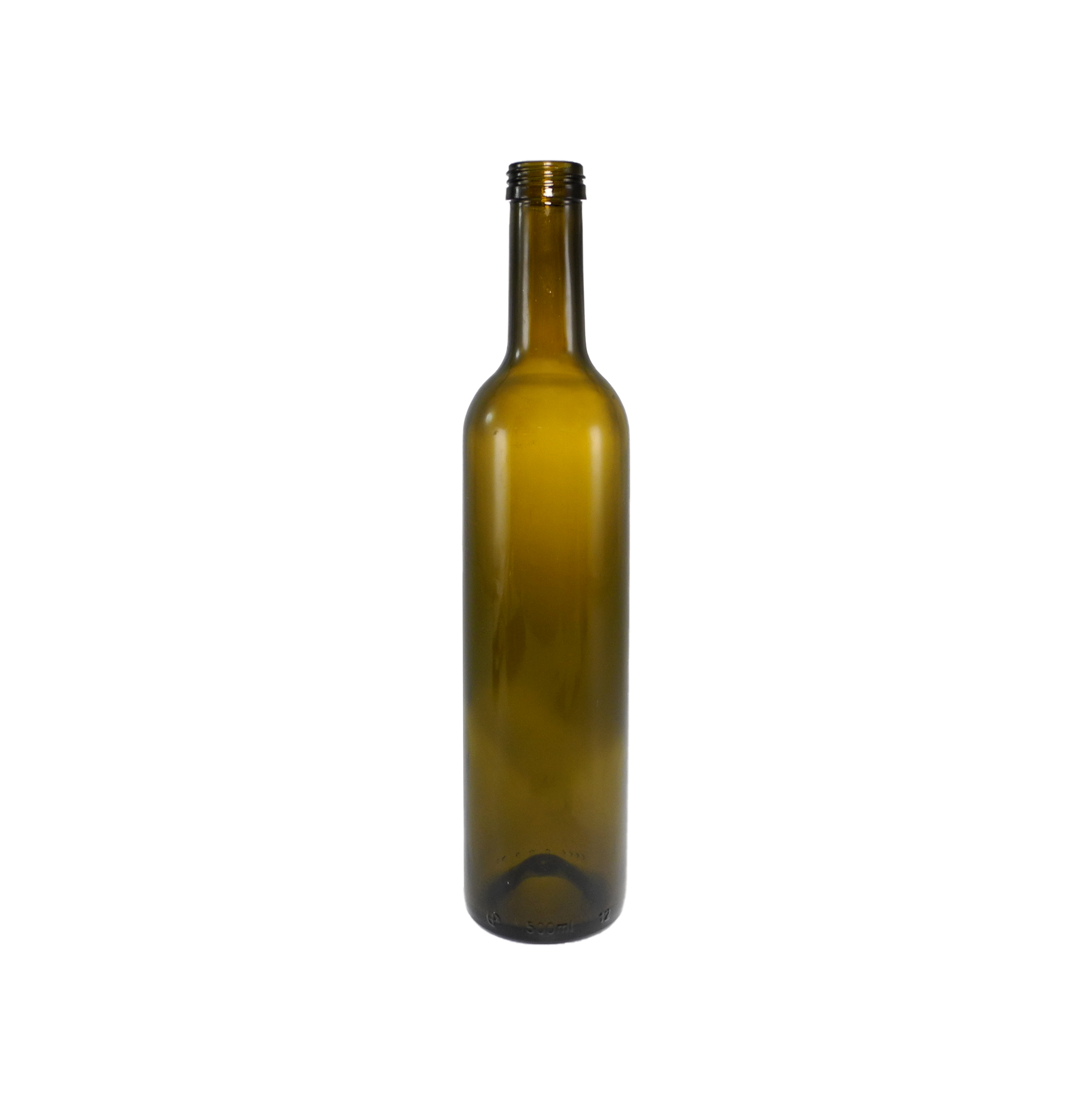 Cylindrical Glass Wine Bottle with Embossed Design YD-BOW-008
