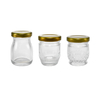 Small-sized Golden Bottle Cap High Borosilicate Glass Storage Jar YD-STJ-123