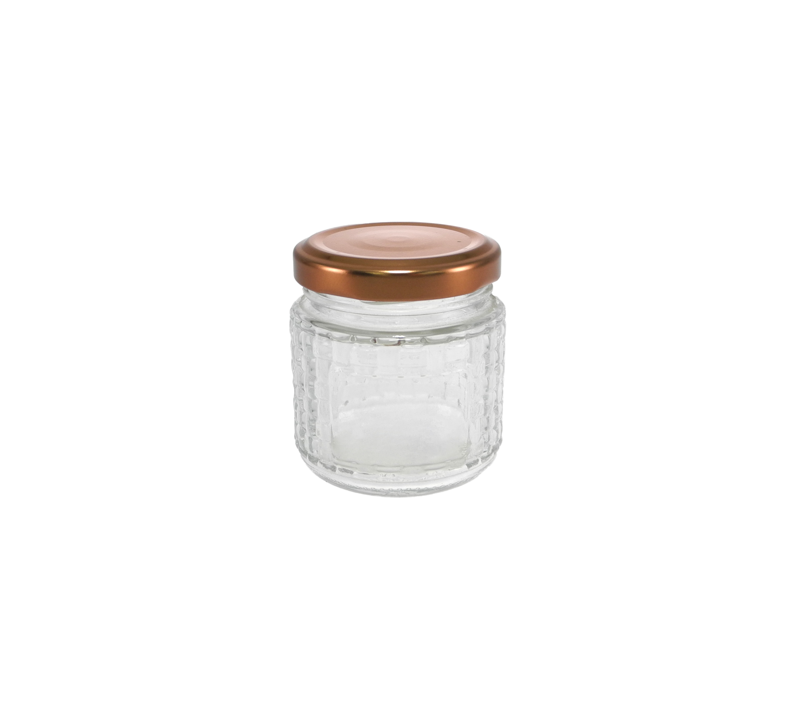 Brown Stainless Steel Lid with Dot Embossing, High Borosilicate Glass Storage Tank YD-STJ-178