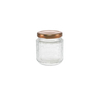 Brown Stainless Steel Lid with Dot Embossing, High Borosilicate Glass Storage Tank YD-STJ-178