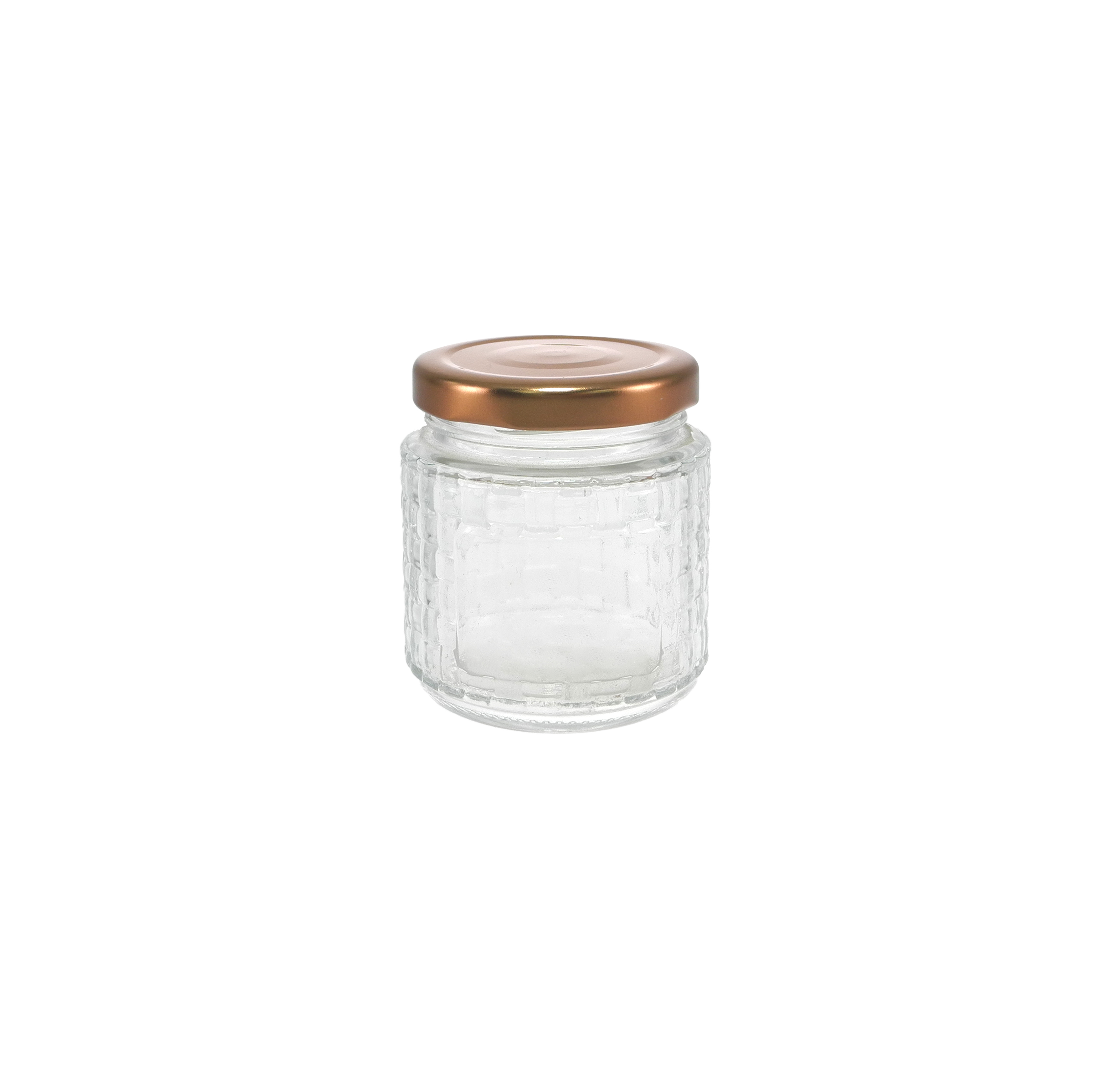 Brown Stainless Steel Lid with Dot Embossing, High Borosilicate Glass Storage Tank YD-STJ-178